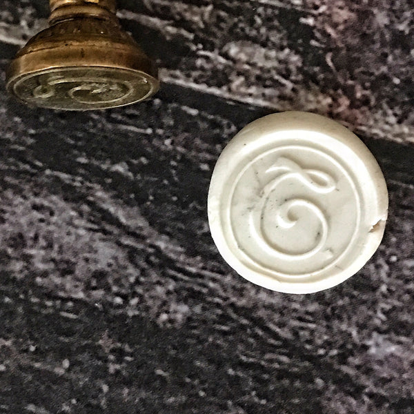 "T" Antique Wax Seal Letter