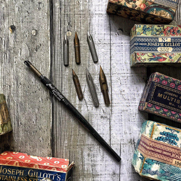 Vintage Joseph Gillott's Pen & Nibs Set