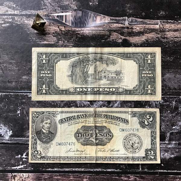 No.046 - Vintage Philippine Peso Bill Holder