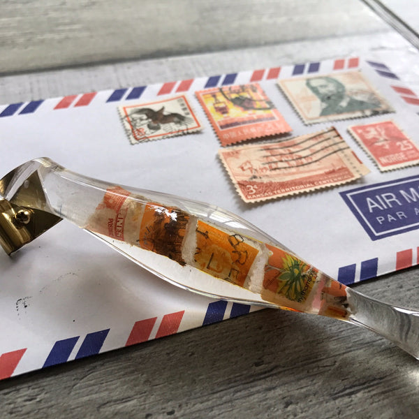 No.039 - Orange Postage Stamps Holder
